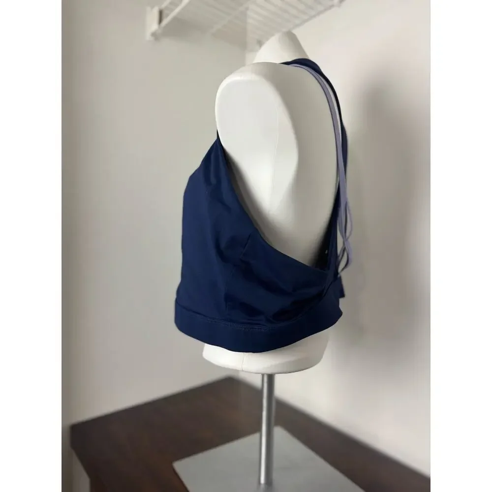 Fabletics High Impact Sports Bra, Navy and Purple, 3X - Picture 2 of 5